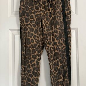 Pam & Gela Tan Leopard Print Pants
